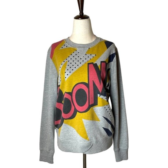 Worn one!! 3.1 Phillip Lim Target Gray Boom Graphic Sweatshirt - Picture 2 of 11